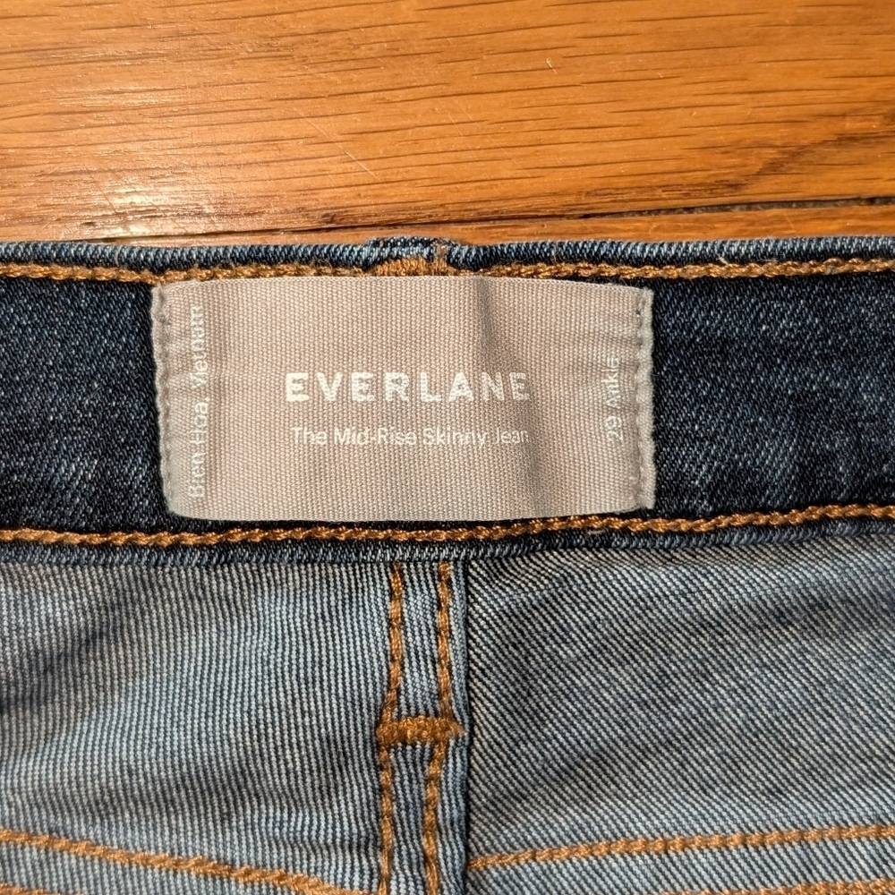 Everlane Mid Rise Skinny Ankle Jeans - Picture 4 of 7